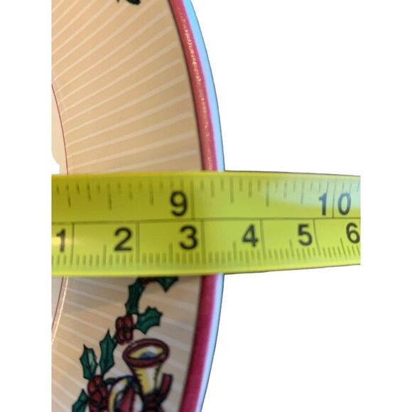 Fitz and Floyd Santas List Soup Bowl 1994 Christmas Rimmed Dinnerware Vtg - Picture 7 of 10